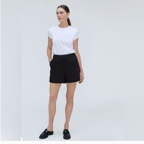 Everlane The Easy Short Black Organic Cotton Size 0 - Picture 10 of 14